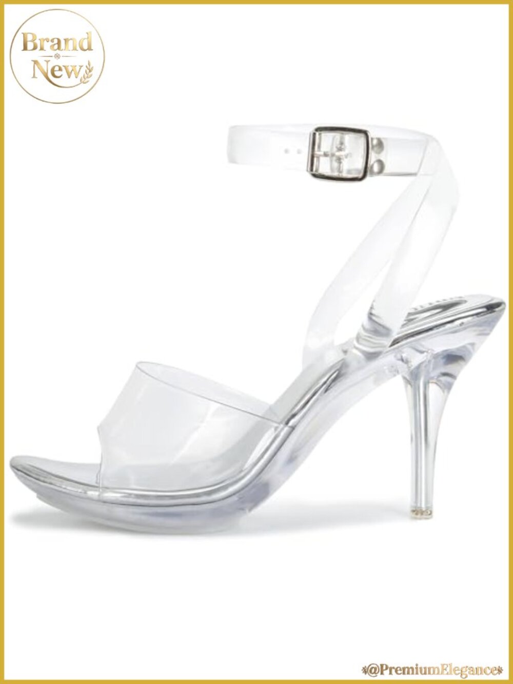 Clear Platform Heeled Sandals Open Toe Strappy Slingback Stiletto
